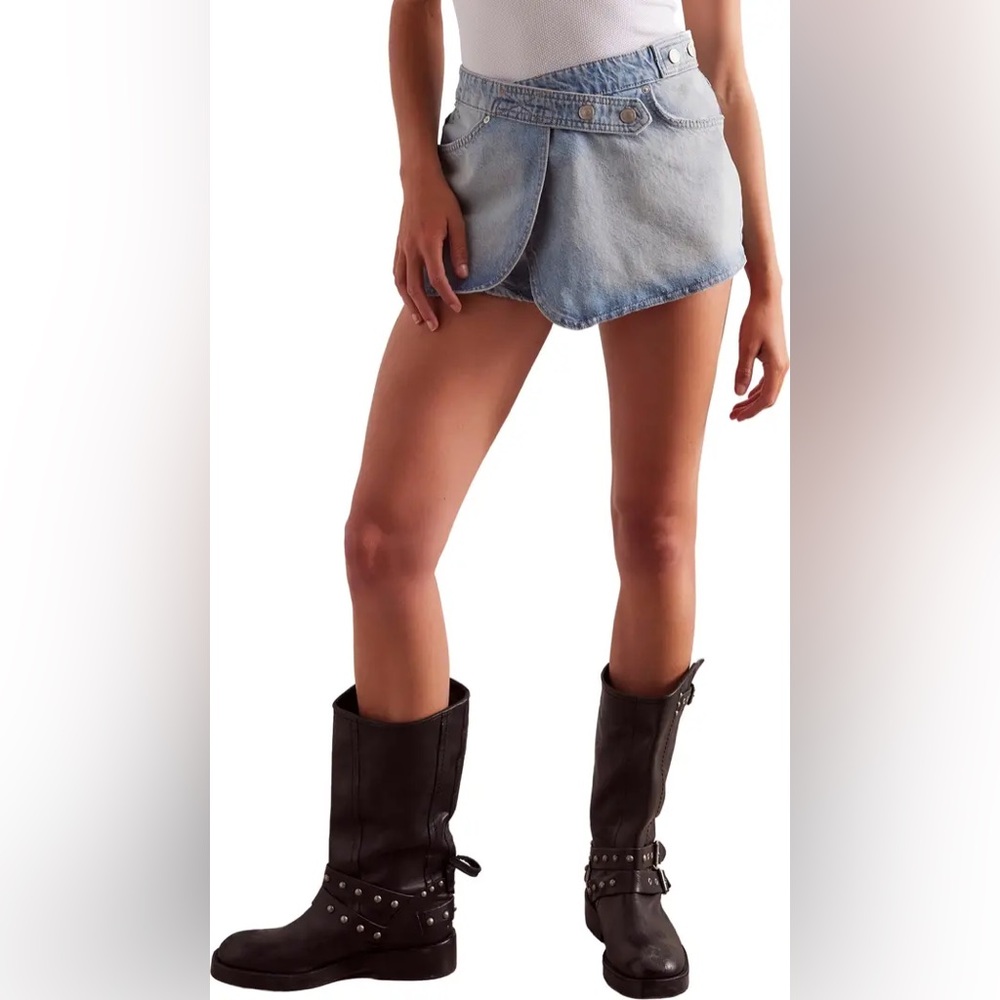 Free People Maxine Denim Skort